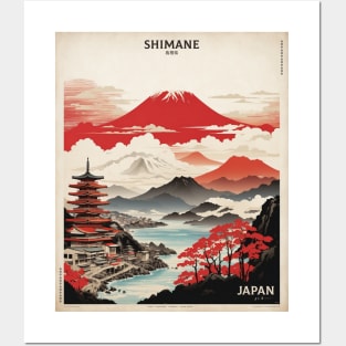 Shimane Japan Travel Vintage Tourism Poster Posters and Art